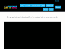 Tablet Screenshot of gainesvillelatinofilmfestival.com